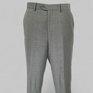 Santorelli Mens Wool Flat Front Dress Pants W34xL31